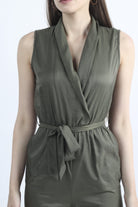 كيتشن جمبسوت سادة مخصر برباط كت نسائي