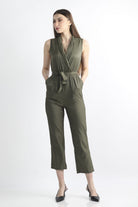 كيتشن جمبسوت سادة مخصر برباط كت نسائي