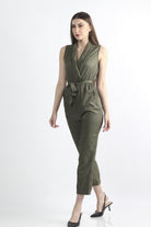 كيتشن جمبسوت سادة مخصر برباط كت نسائي