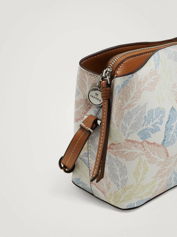 بارفوا حقيبة كروس جلد مشجرة بكباس أزرق