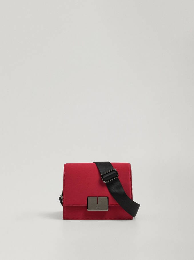 بارفوا حقيبة كروس نايلون سادة بحامل يد