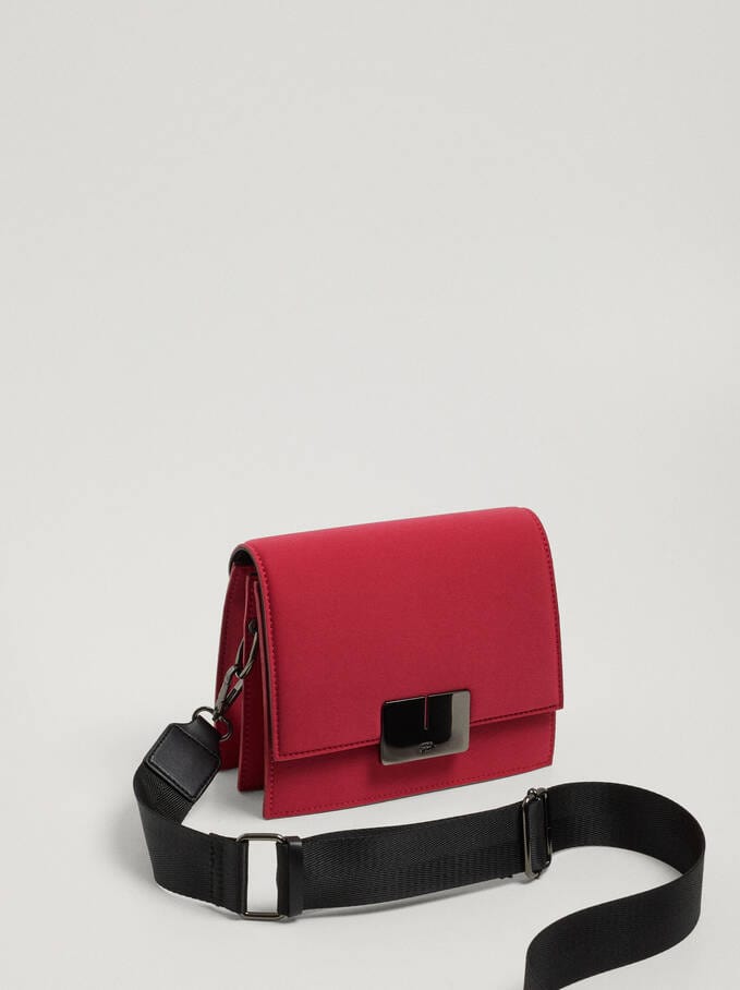 بارفوا حقيبة كروس نايلون سادة بحامل يد