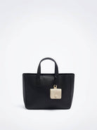 بارفوا شنطة توت باق نسائية جلد مزينة بحامل يد