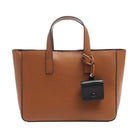 بارفوا شنطة توت باق نسائية جلد مزينة بحامل يد