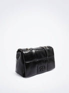 بارفوا حقيبة كتف مربعة جلد سادة مزينة بسلسال