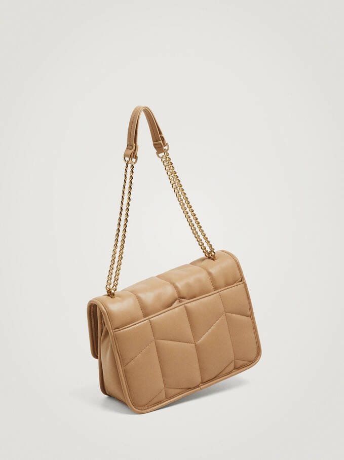 بارفوا حقيبة كتف نسائية سادة مطرزة