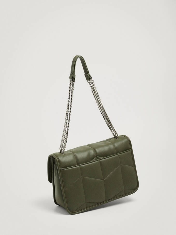 بارفوا حقيبة كتف نسائية سادة مطرزة