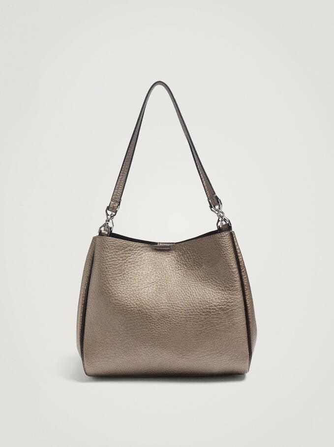 بارفوا شنطة كتف نسائية سادة جلد