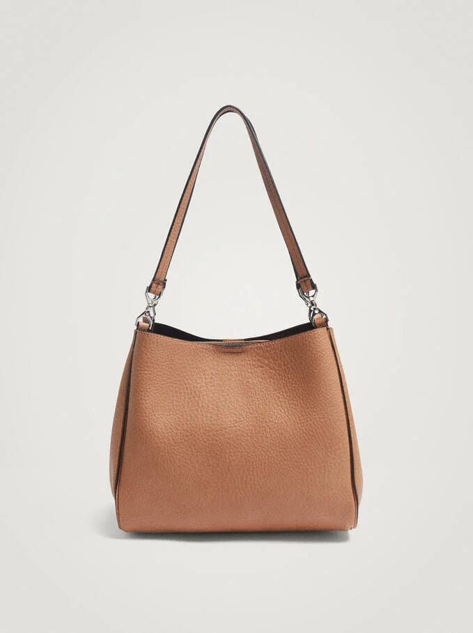 بارفوا شنطة كتف نسائية سادة جلد