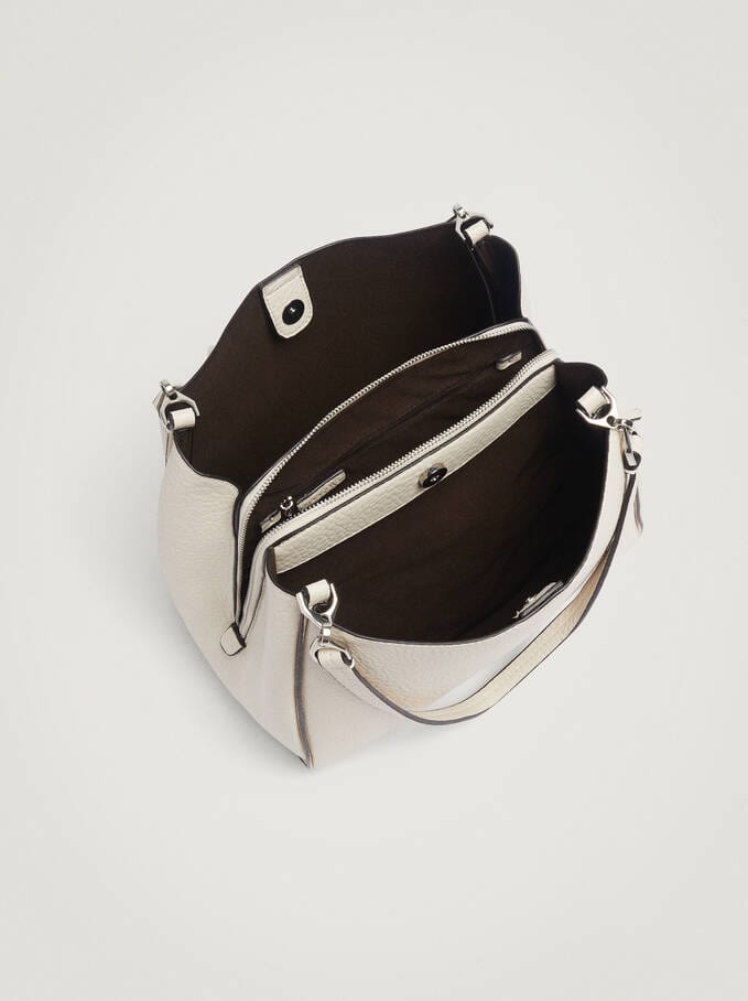 بارفوا شنطة كتف نسائية سادة جلد