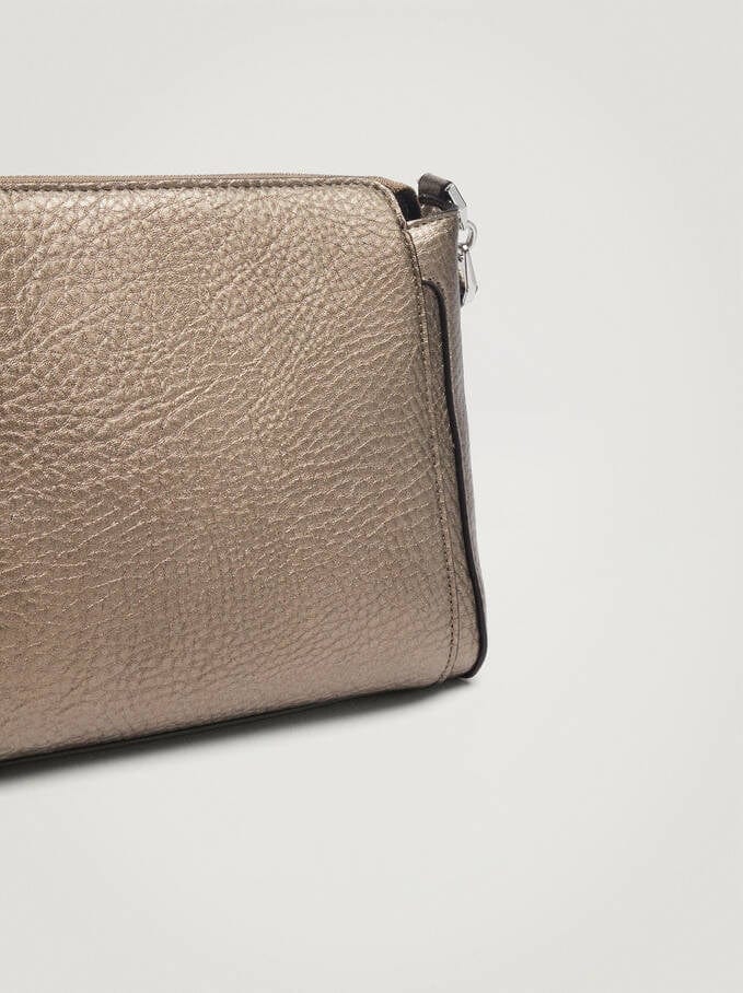 بارفوا حقيبة كروس جلد برباط جلدي طويل