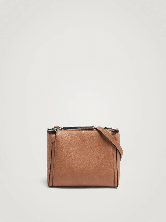 بارفوا حقيبة كروس جلد برباط جلدي طويل