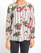 شانا بلوزة مشجرة كاكي بأكمام طويلة نسائي الكاكي