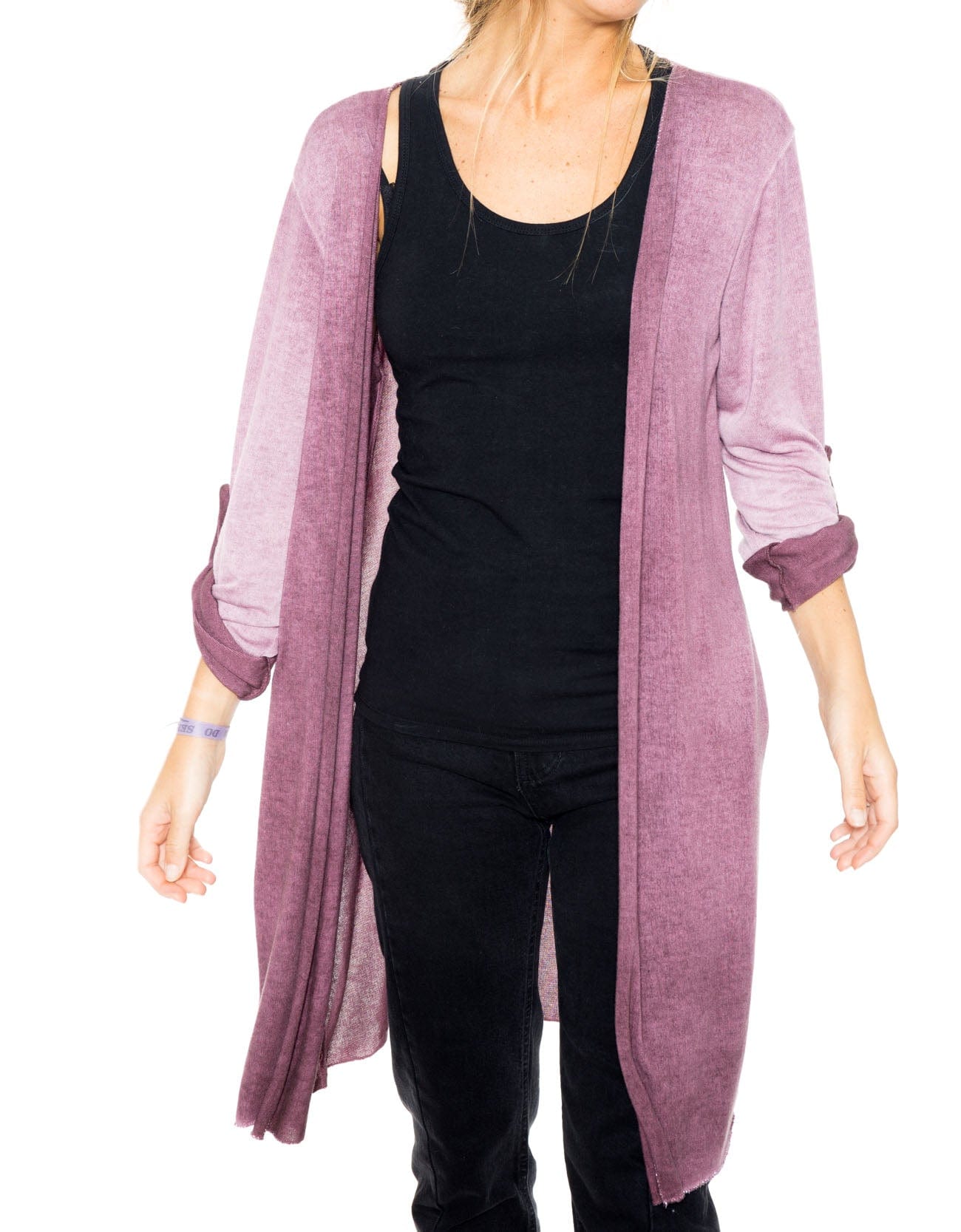 شانا كارديجان طويل بأكمام طويلة سادة نسائي الكاكي