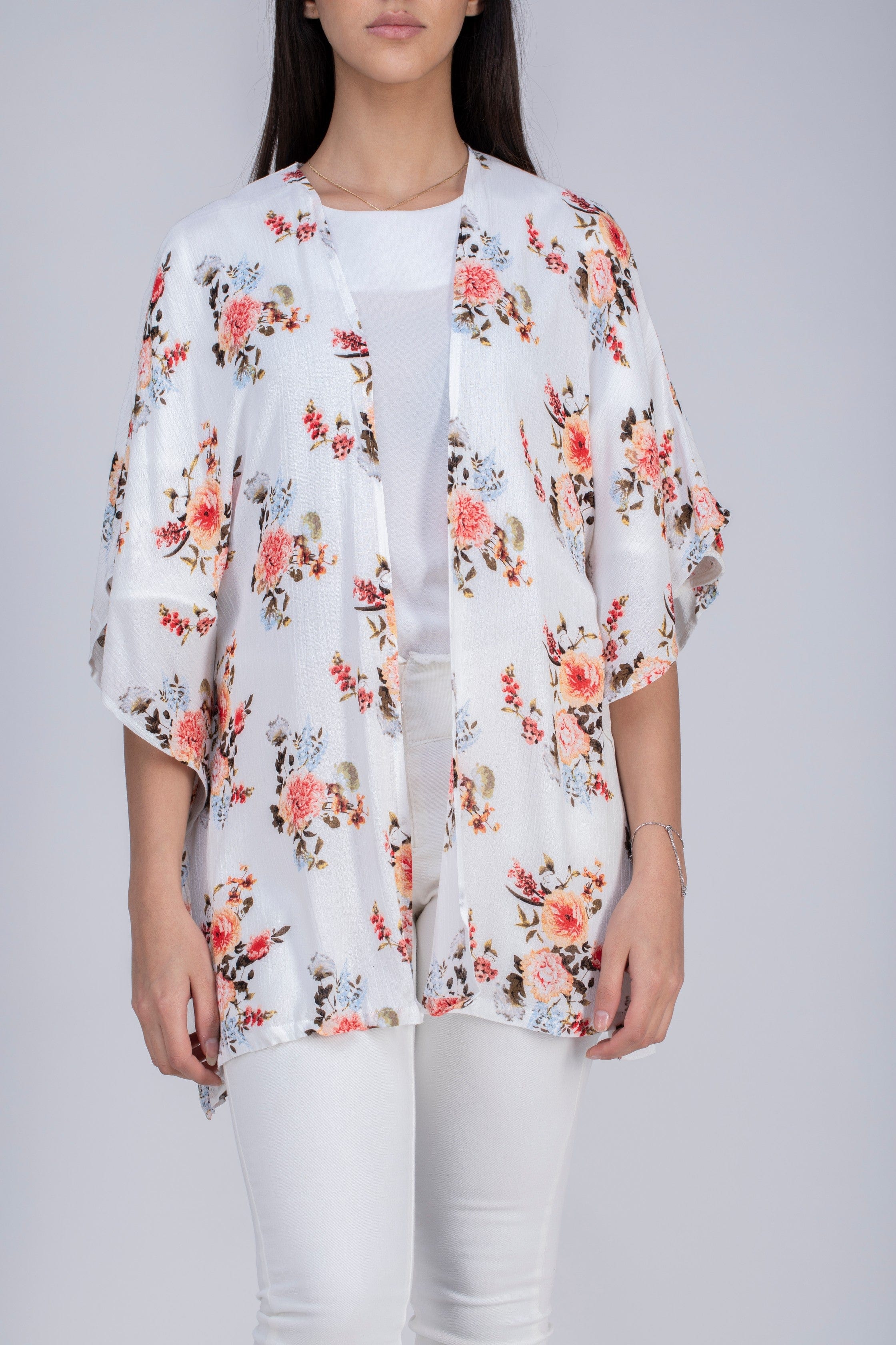 ميكا كارديجان مشجر مفتوح بأكمام طويلة