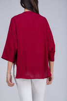 كارديجان سادة أوفر سايز بأكمام طويلة