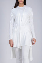 كارديجان سادة قصير من الأمام طويل من الخلف كم طويل