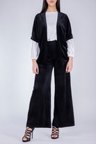 كارديجان سادة بأكمام قصيرة