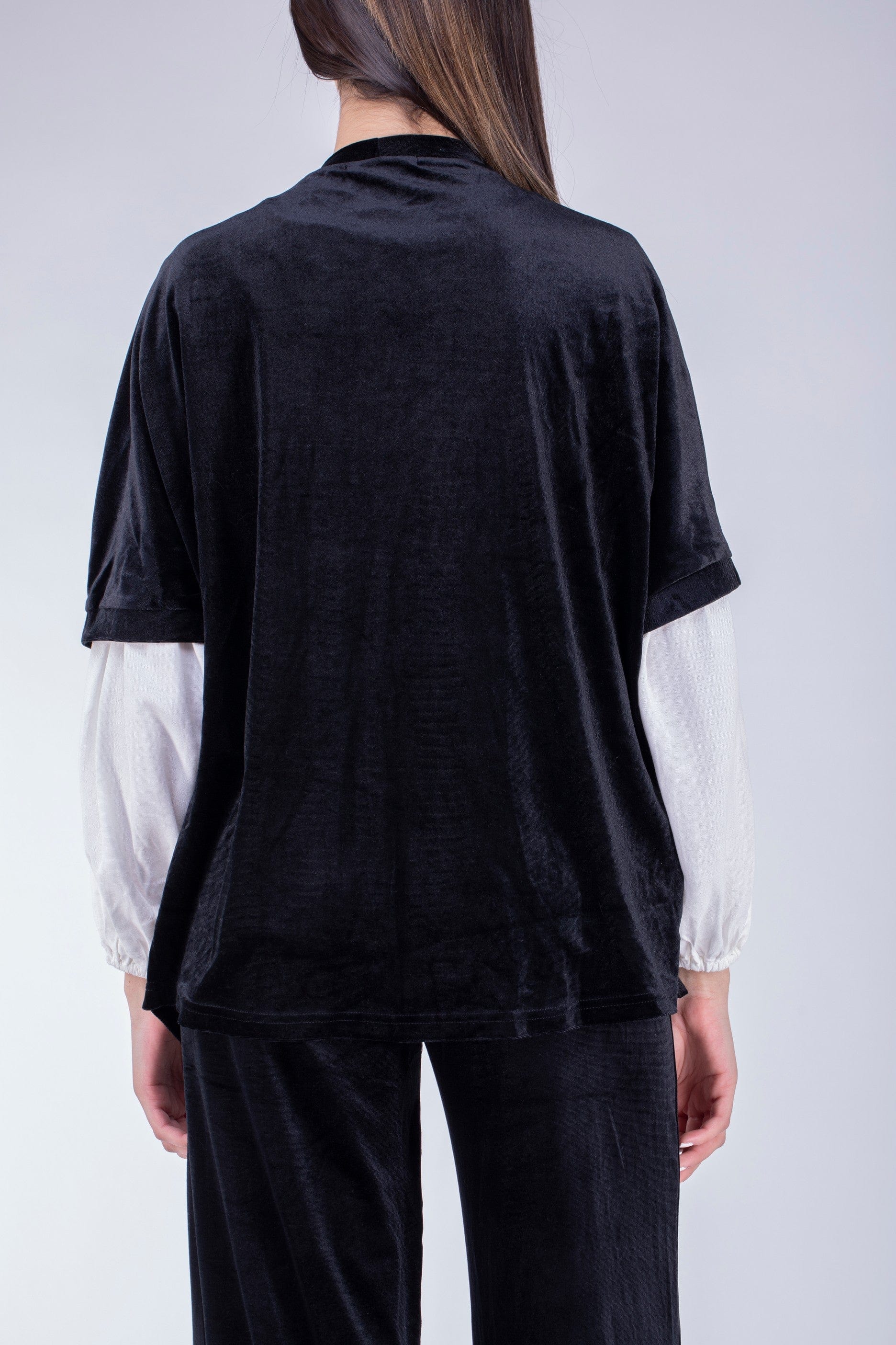 كارديجان سادة بأكمام قصيرة