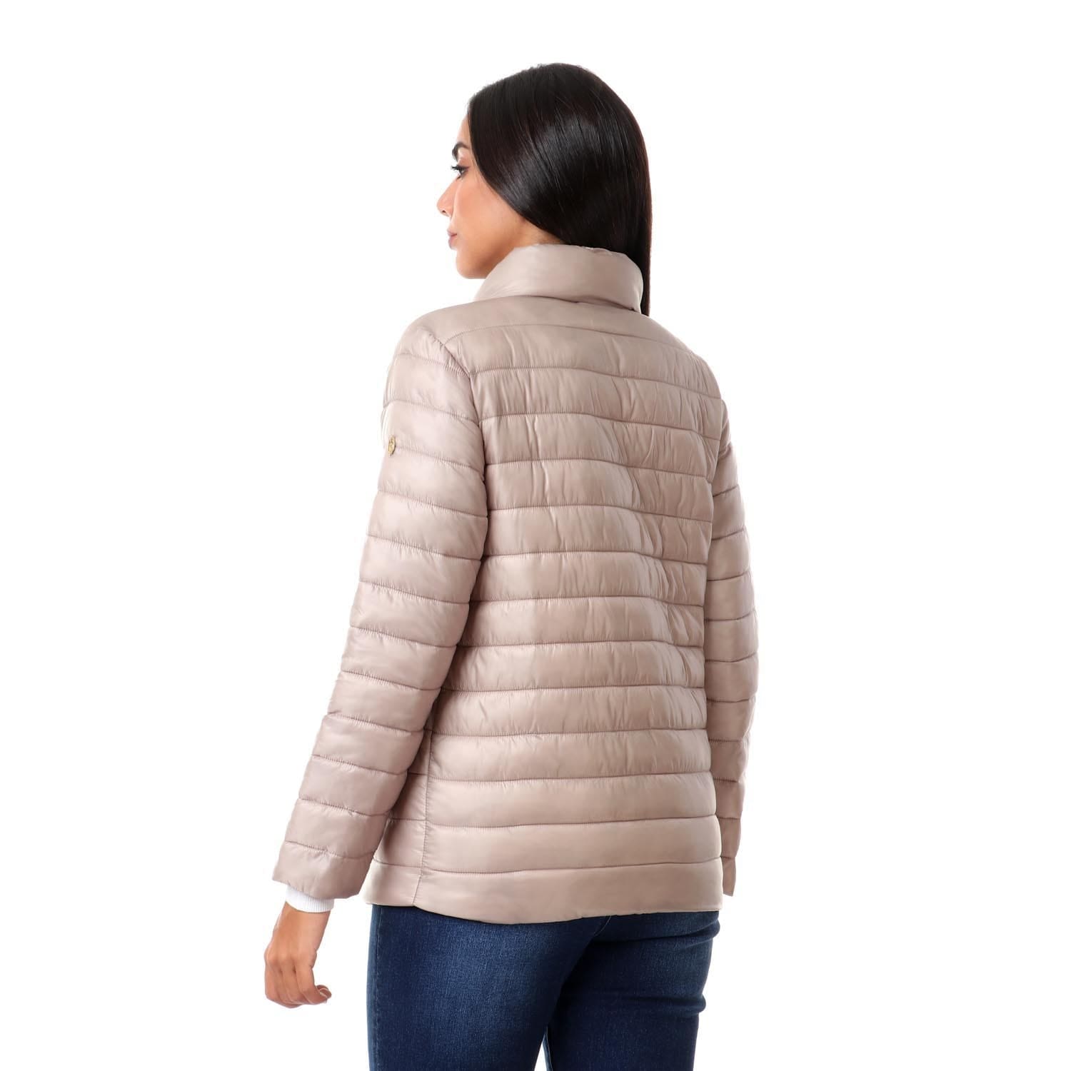 داليدرس جاكيت بمب سادة كم طويل نسائي