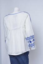 داليدرس جاكيت منقوش برباط أمامي كم طويل نسائي