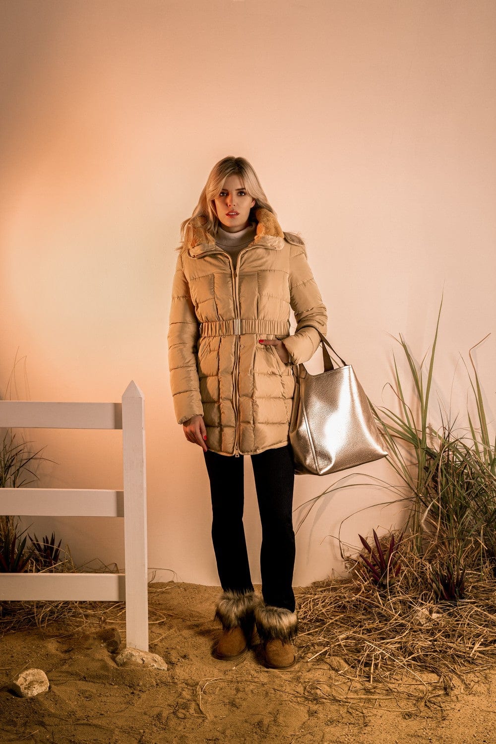 داليدرس جاكيت بمب سادة طويل كم طويل نسائي