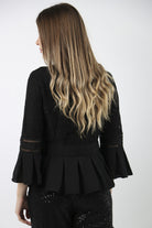 داليدرس جاكيت دانتيل مزين بفيونكة أمامية نسائي