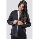 داليدرس جاكيت رسمي سادة كم طويل أسود