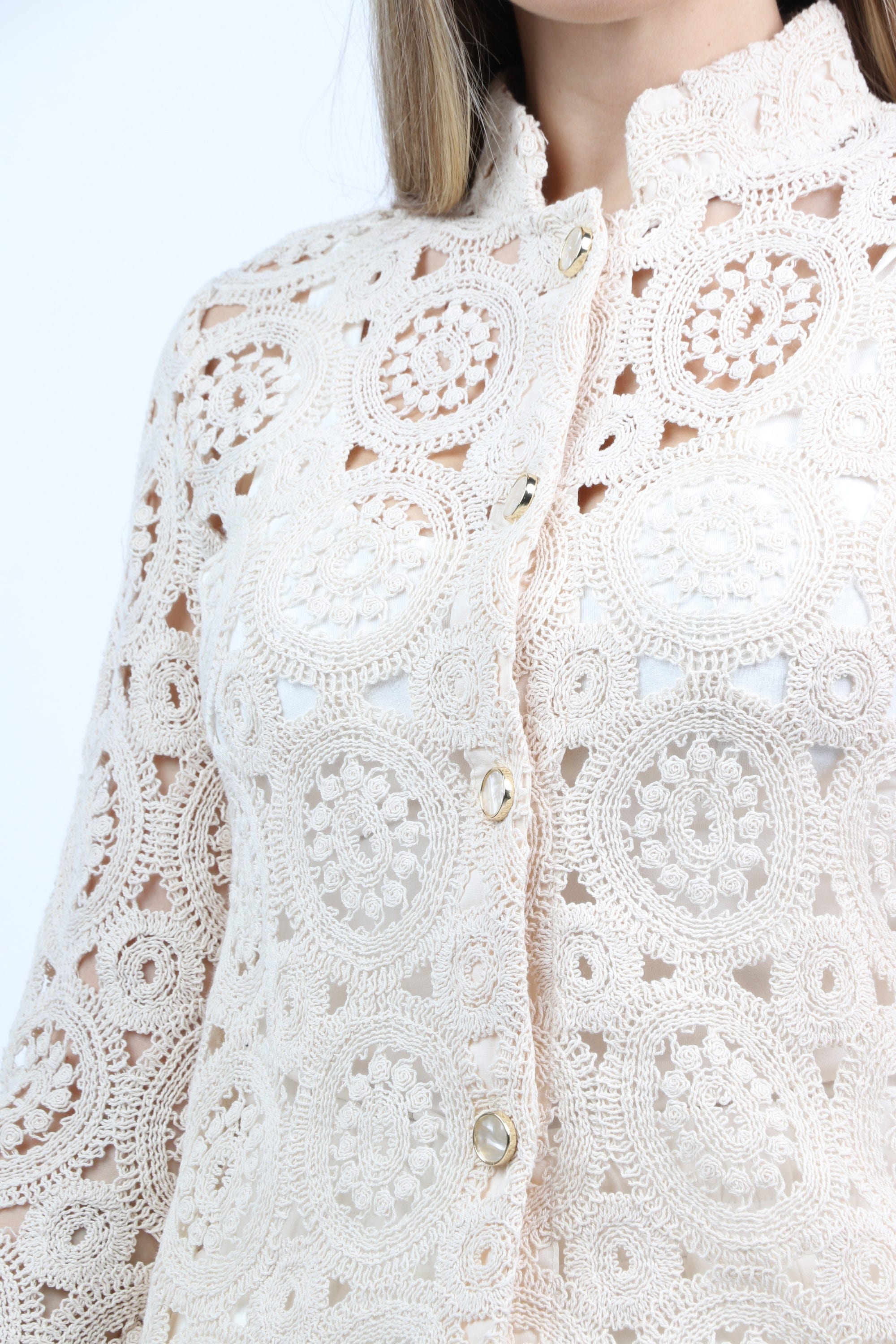 داليدرس جاكيت مخرم قصير كم طويل نسائي رمادي