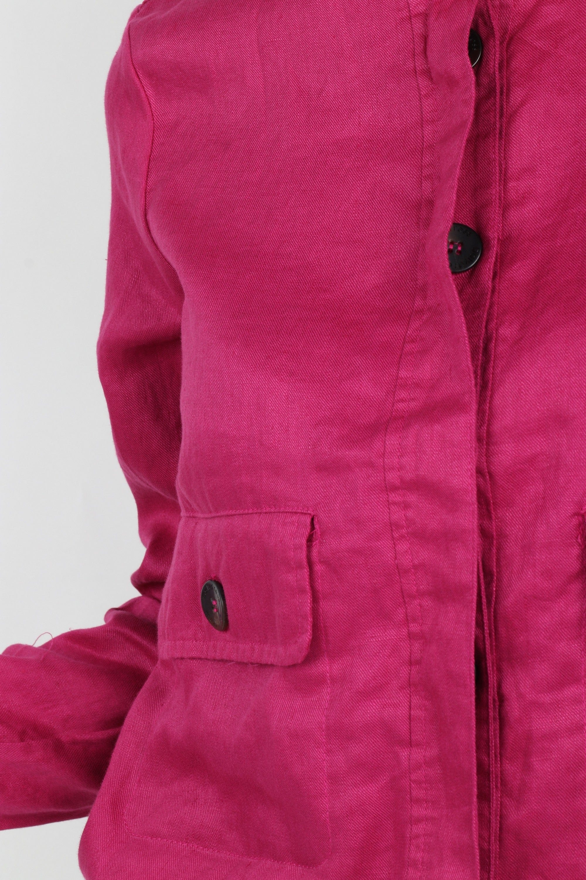 داليدرس جاكيت قصير بجيوب أمامية كم طويل نسائي