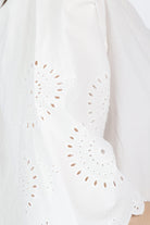 داليدرس بلوزة واسعة منقوشة من أسفل كم طويل واسع نسائي