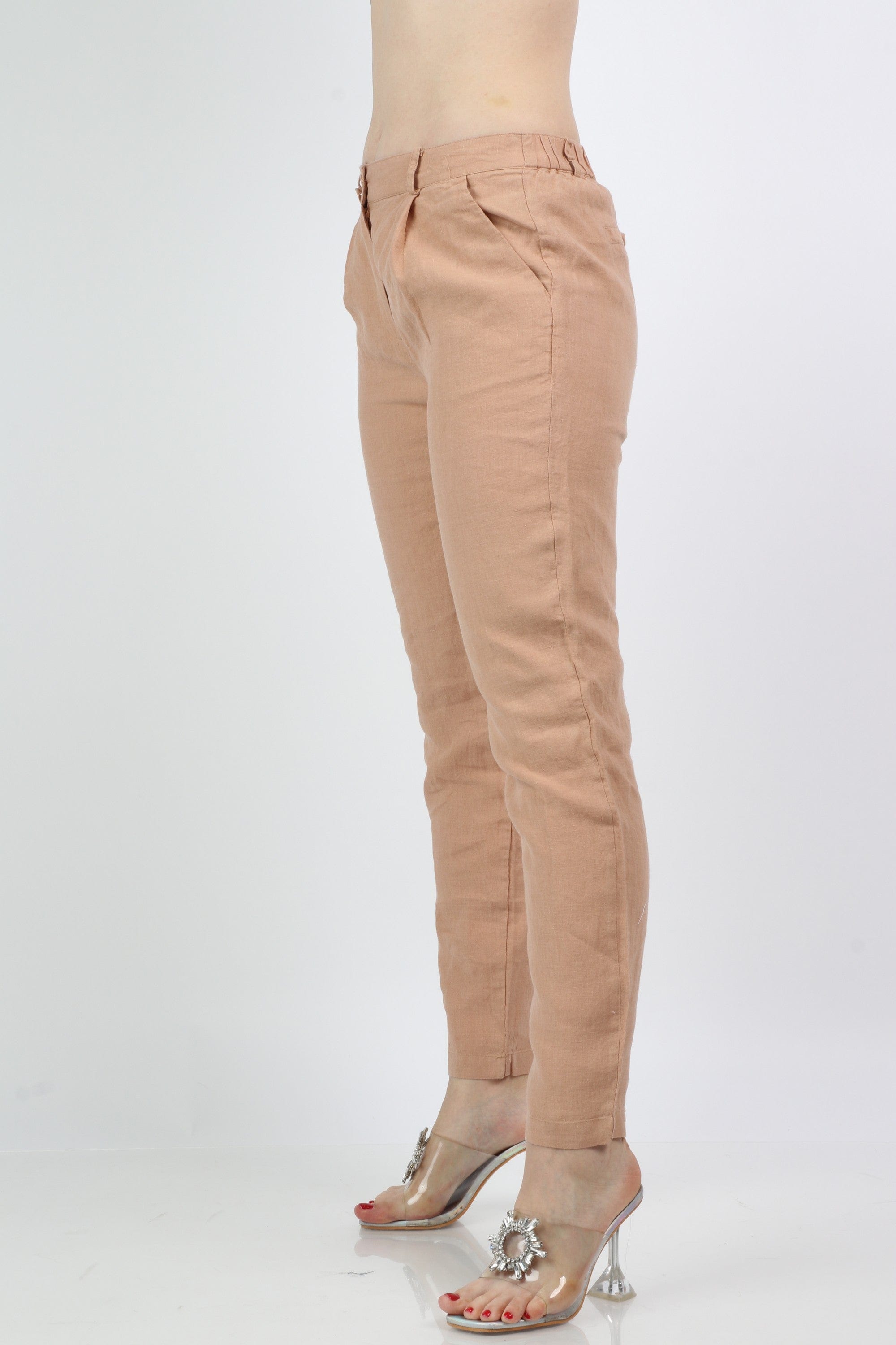 داليدرس بنطلون سادة بأساور من أسفل سادة نسائي لوز