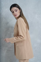 داليدرس بليزر حريمي بزر واحد فقط من الأمام رملي