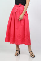 داليدرس تنورة سادة بقصة من الأسفل برباط من الخصر