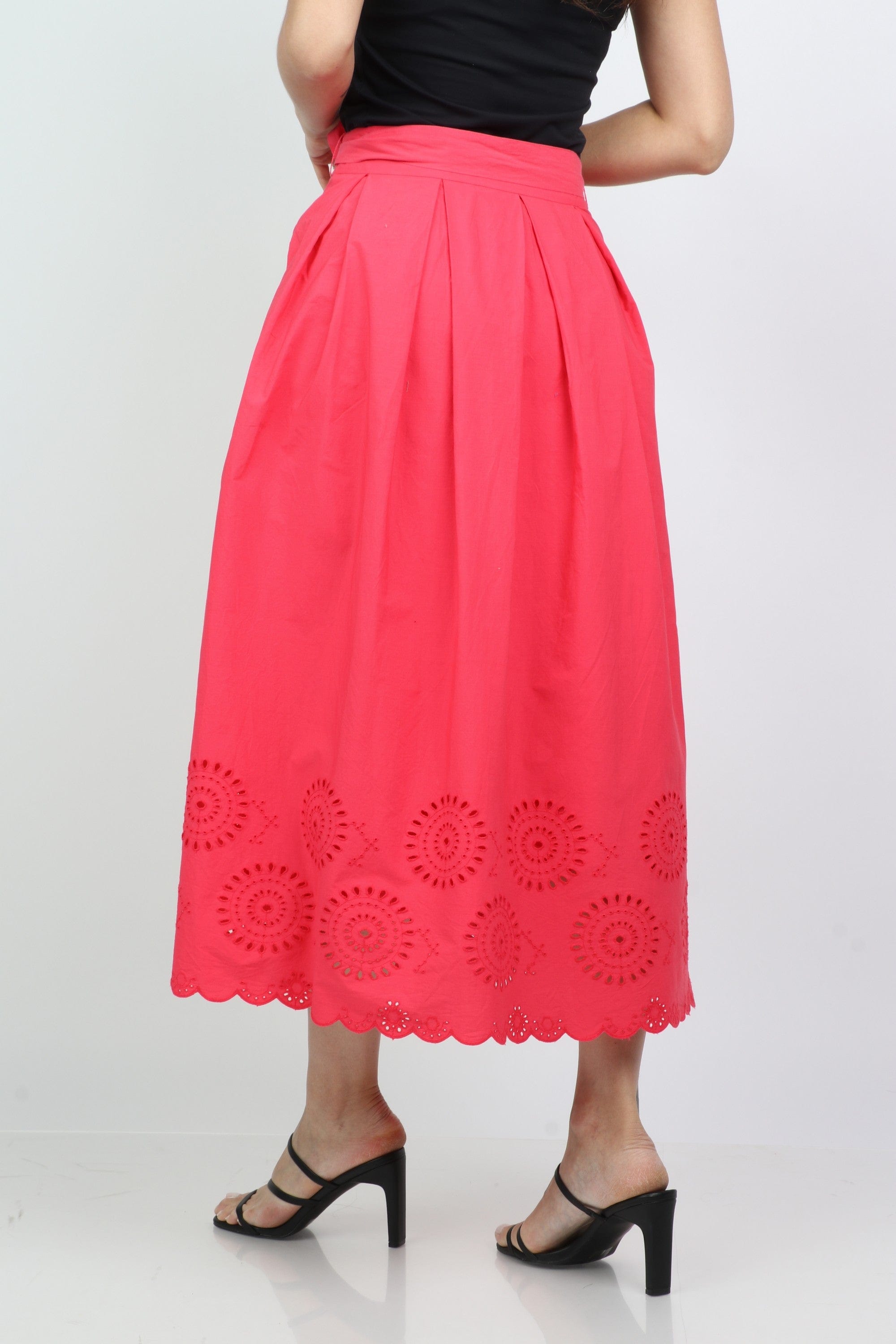 داليدرس تنورة سادة بقصة من الأسفل برباط من الخصر