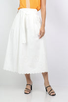 داليدرس تنورة سادة بقصة من الأسفل برباط من الخصر