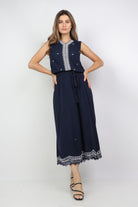 داليدرس تنورة ميدي سادة بنقشات من الأسفل أسود