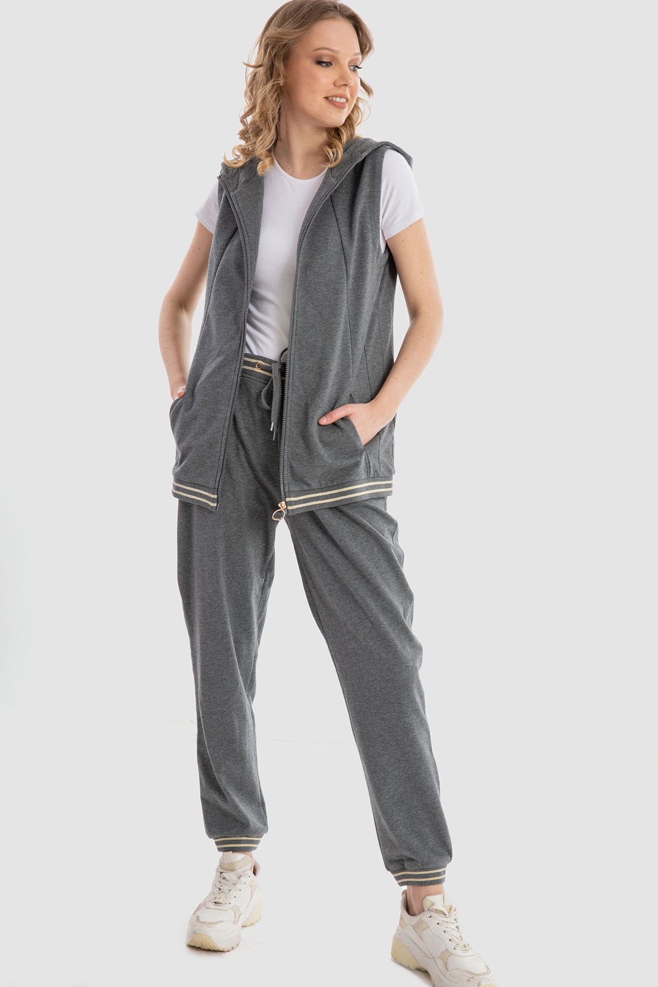 داليدرس فيست نسائي بهودي سادة رمادي