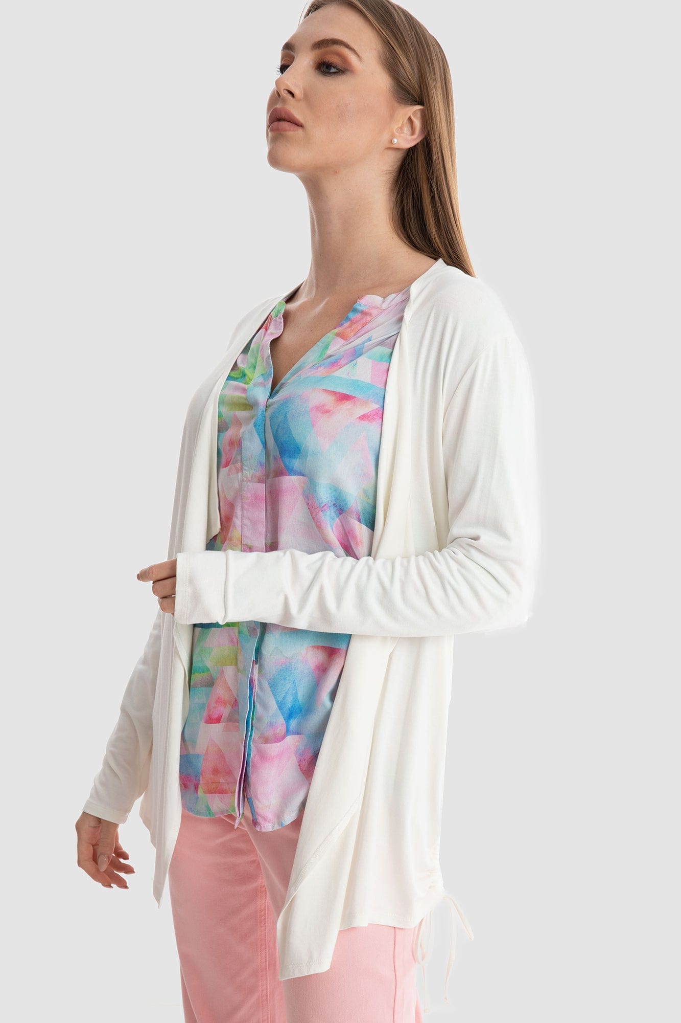 داليدرس كارديجان سادة كم طويل واسع نسائي