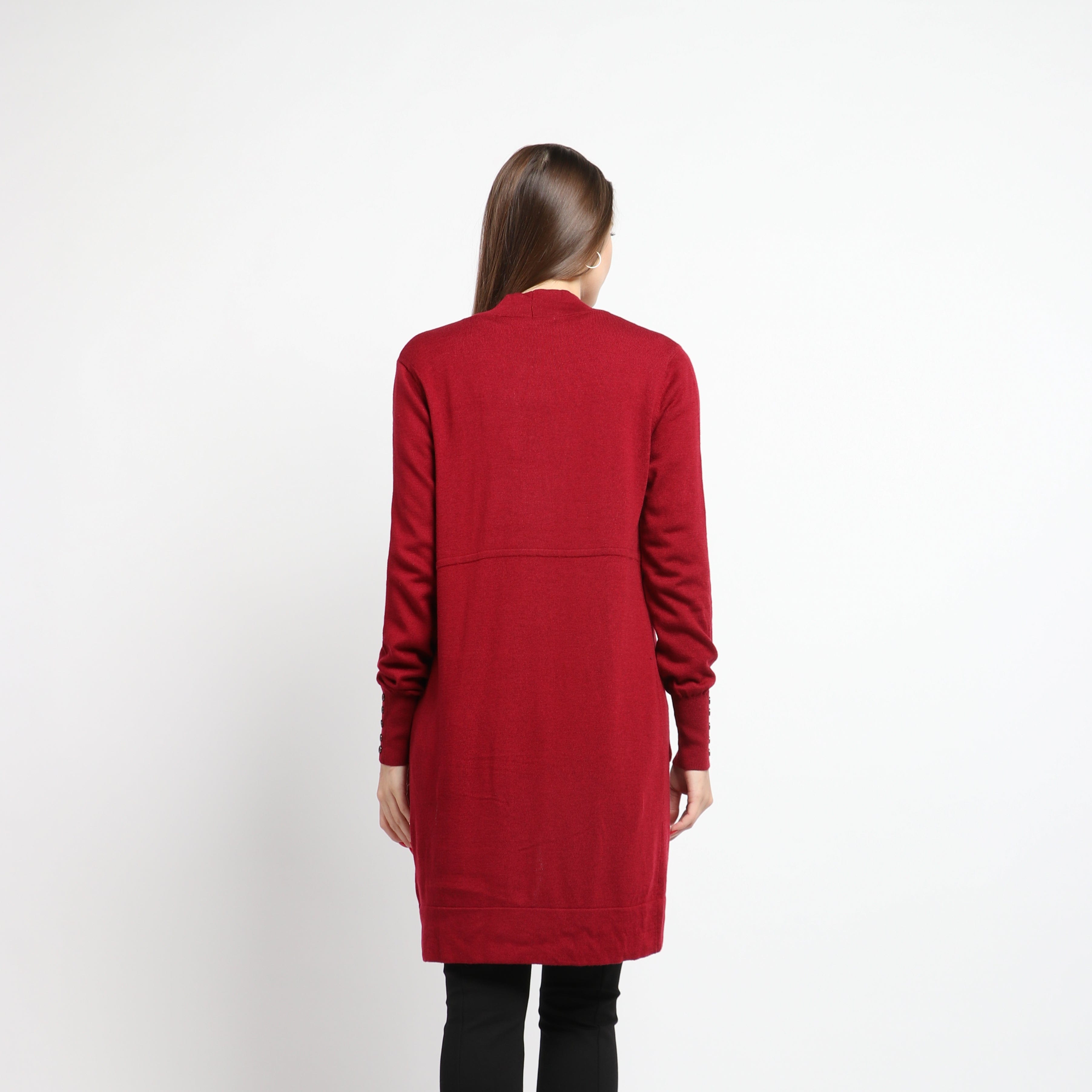 داليدرس كارديجان طويل سادة مزين بأزرار نسائي