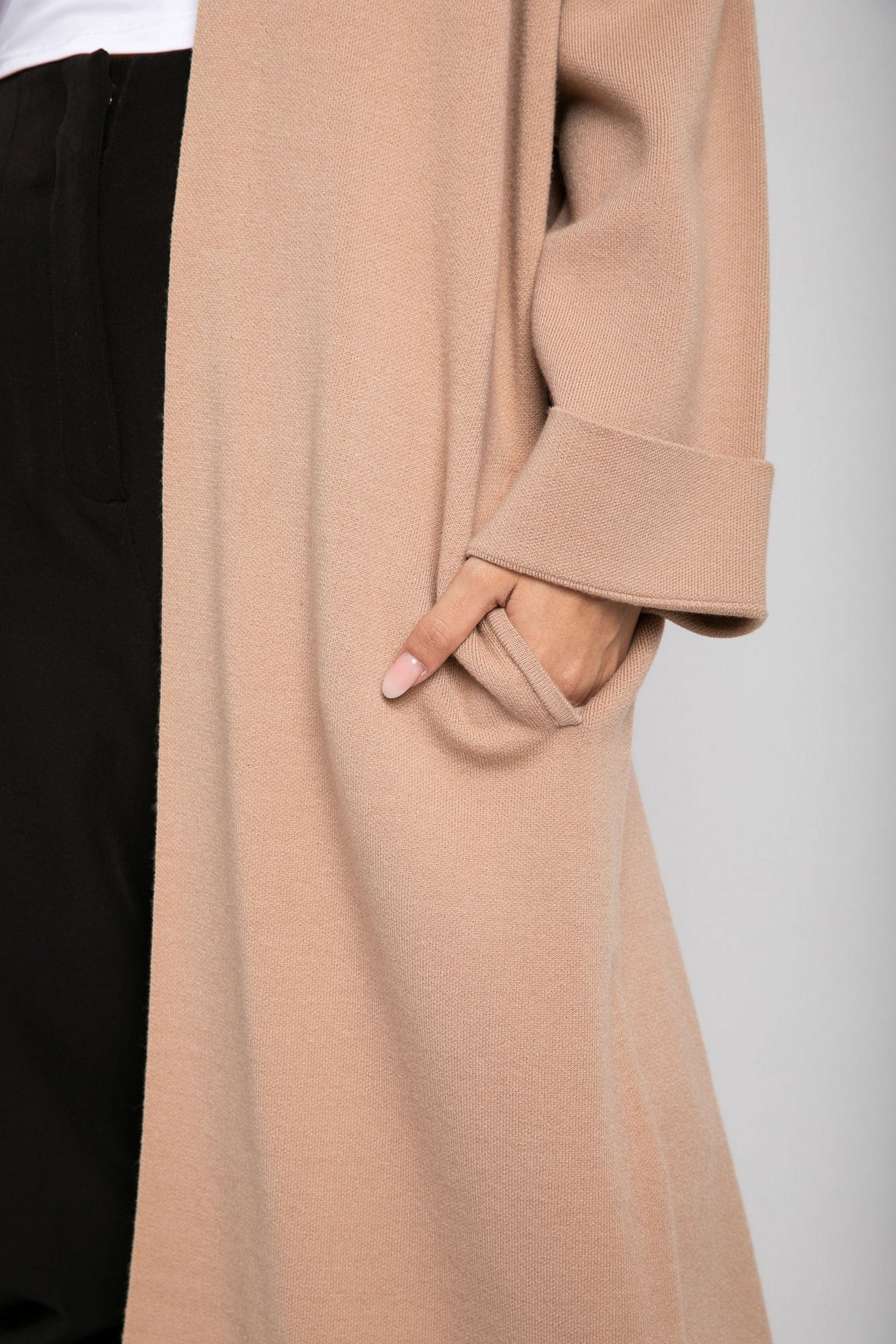 داليدرس كارديجان طويل سادة كم طويل نسائي