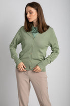 داليدرس كارديجان مع جيب وسحاب سادة نسائي