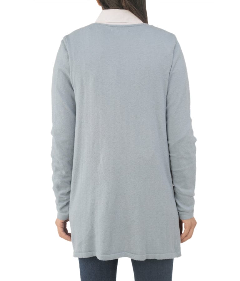 داليدرس كارديجان طويل كم طويل مضلع نسائي مرجاني