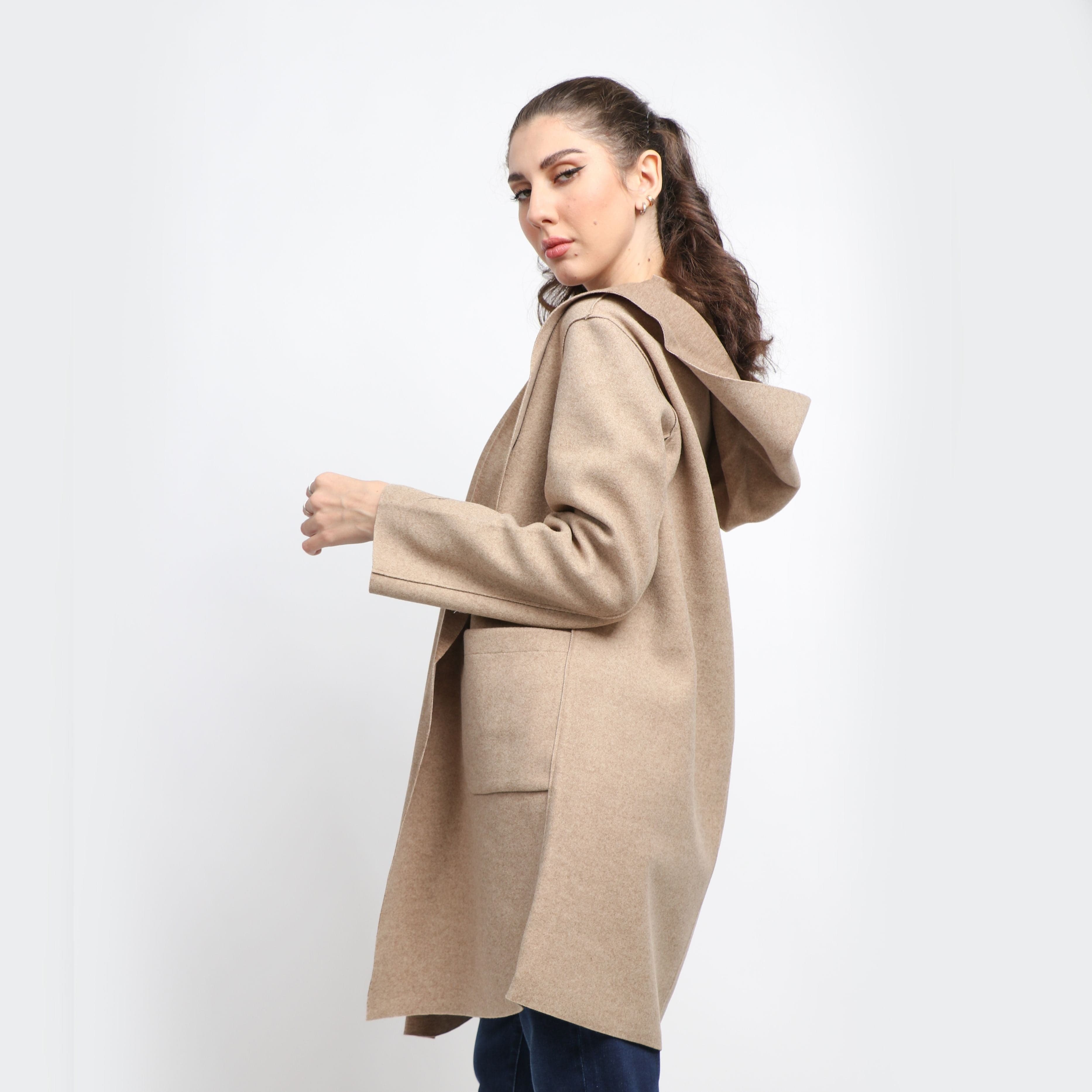 داليدرس كارديجان طويل سادة برباط وجيوب نسائي جملي