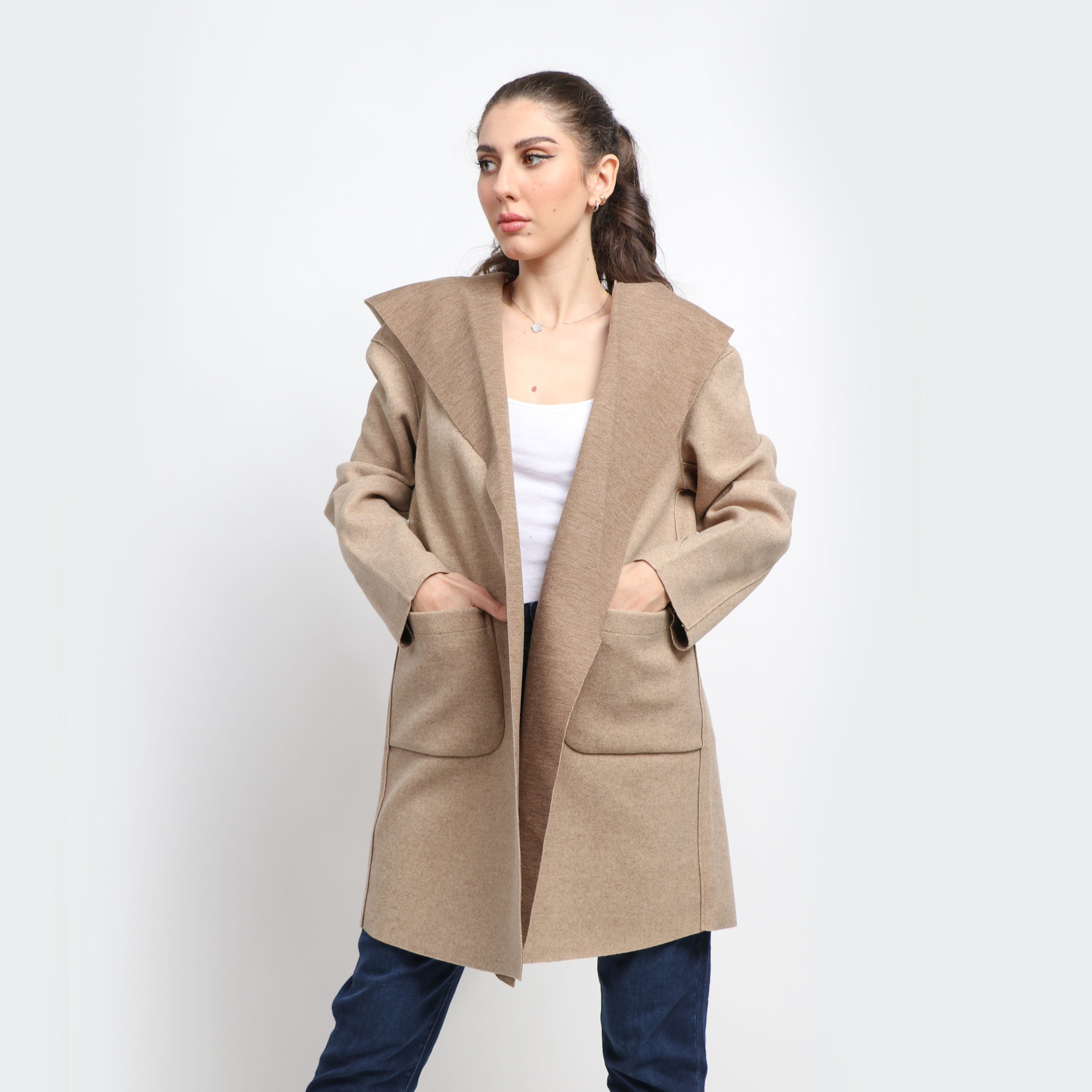 داليدرس كارديجان طويل سادة برباط وجيوب نسائي جملي