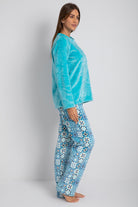 داليدرس بيجامة تيشيرت بجيب منقوش وبنطلون منقوش مطبوع