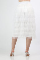 داليدرس تنورة ميدي شيفون سادة بكرانيش