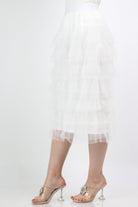 داليدرس تنورة ميدي شيفون سادة بكرانيش