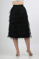 داليدرس تنورة ميدي شيفون سادة بكرانيش