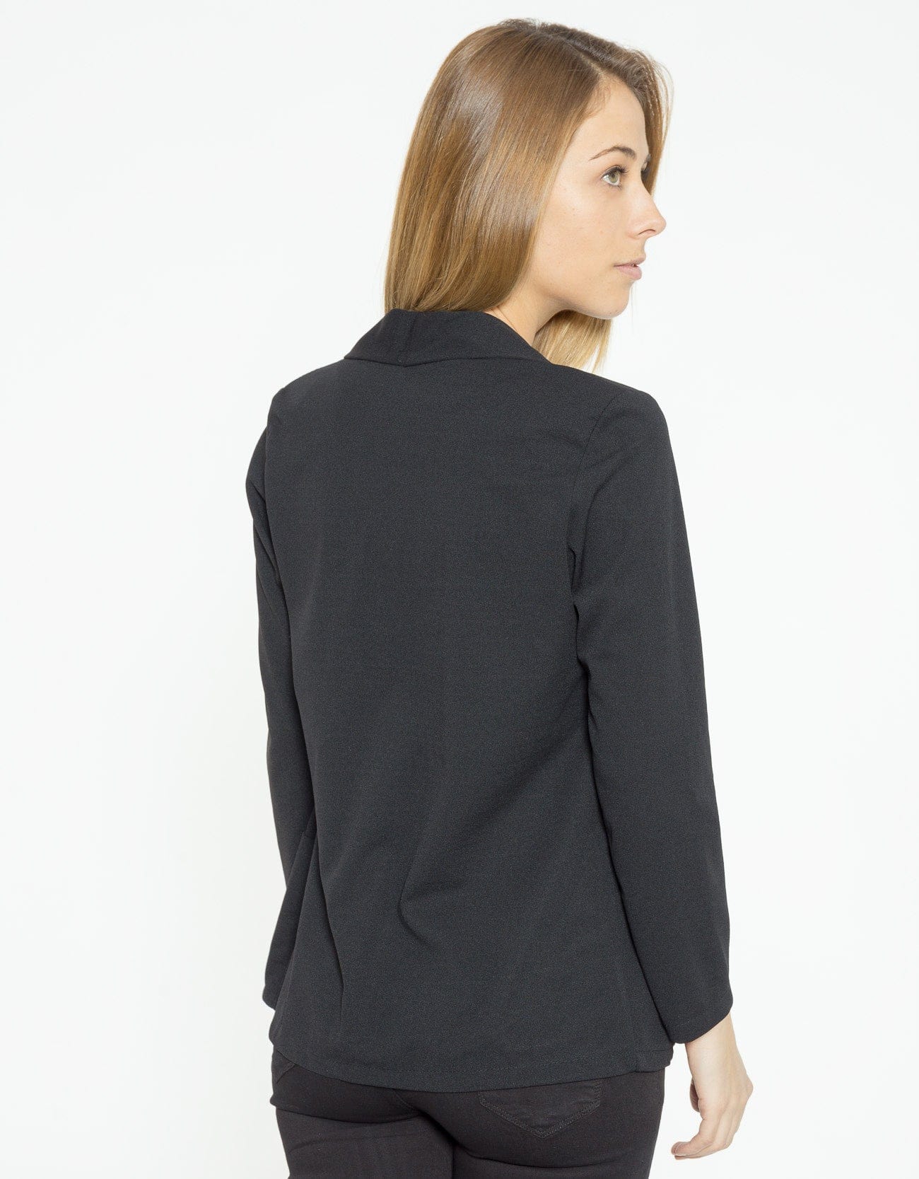 شانا جاكيت نسائي خفيف مفتوح أسود